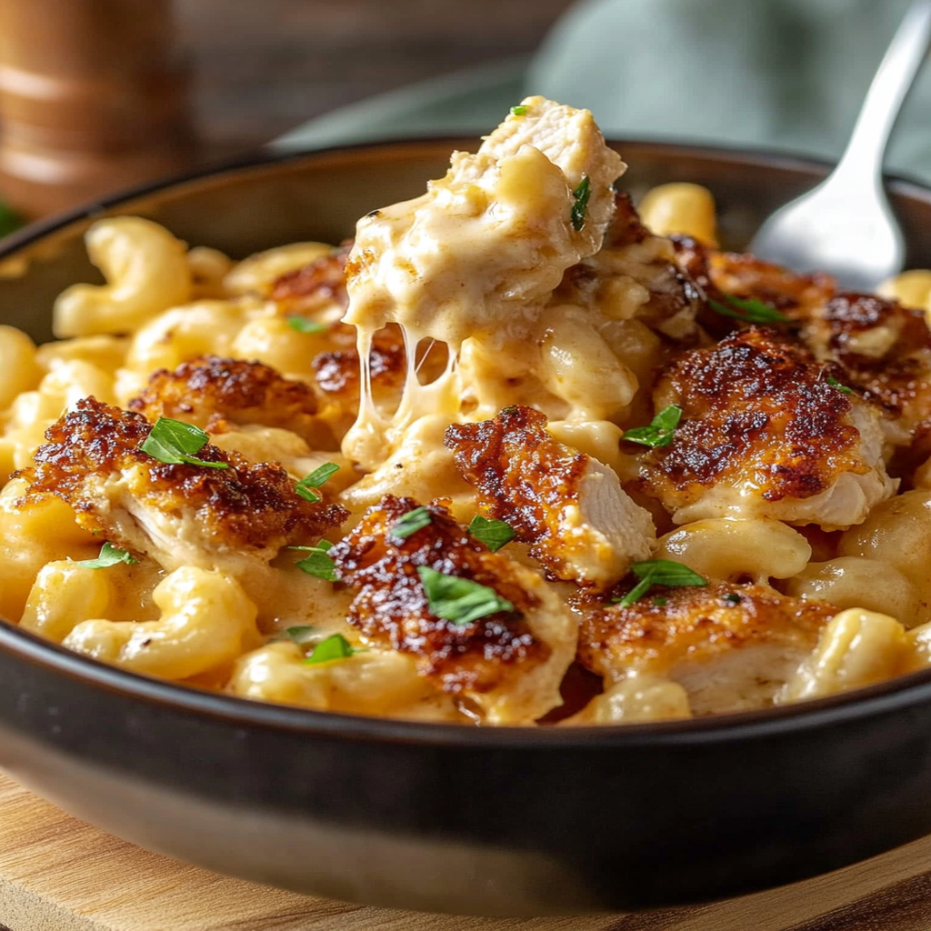 Chicken and Mac and Cheese