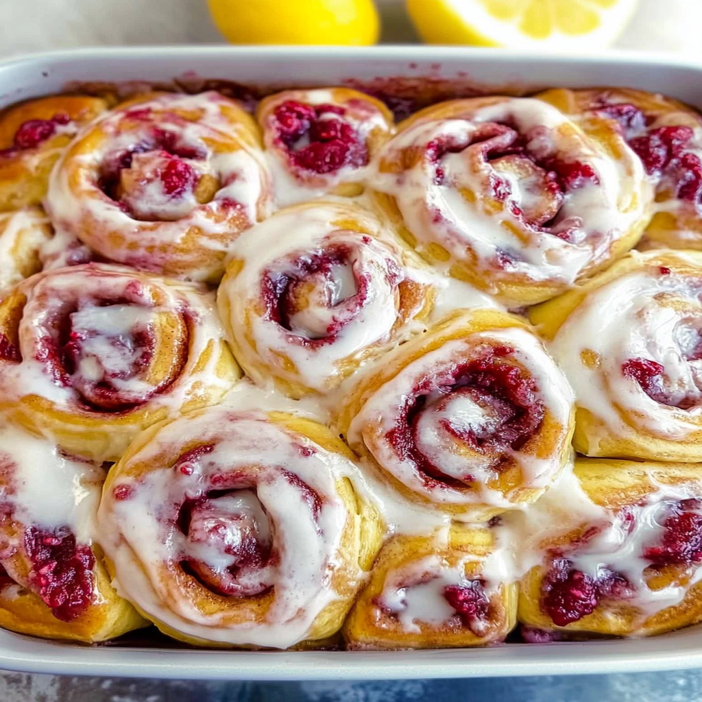 SUMMER Raspberry Cinnamon Rolls